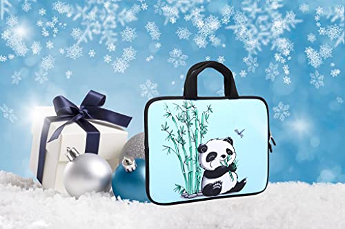 11" 11.6" 12" 12.1" 12.5" inch Laptop Carrying Bag Chromebook Case Notebook Ultrabook Bag Tablet Cover Neoprene Sleeve Fit Apple MacBook Air Samsung Google Acer HP DELL Lenovo Asus(Panda & Bamboo) - color: Panda & Bamboo
