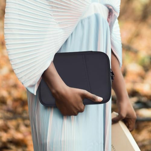 8-9 Inch Tablet Sleeve Bag for Amazon Fire HD 8 / Fire HD 8 Plus 8", Samsung Galaxy Tab A9 8.7" / Tab A7 Lite 8.7" / Tab A 8" & iPad mini 7 6 8.3" / iPad mini 5 4 3 2 1 7.9" Carrying Case(Black) - color: Black, size: 8 Inch