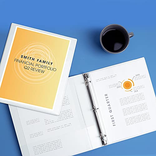Avery Standard View 3 Ring Binder, 1" Round Rings, 175-Sheet Capacity, 1.4 Inch Wide Spine, 1 White Binder, Ideal for Lightweight Organization and Occasional Referencing (05760) - style: 1 Pack