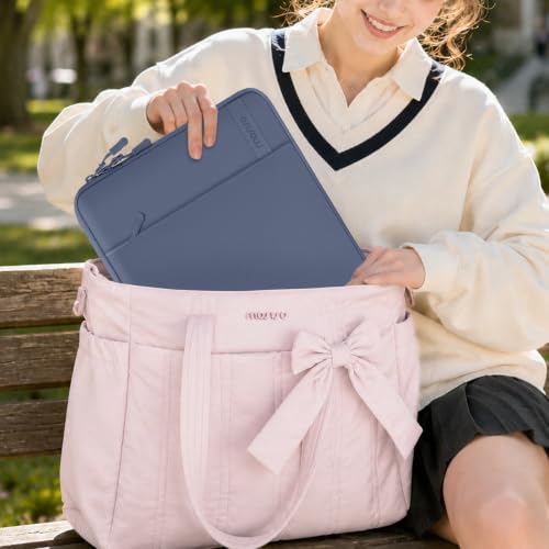 MOSISO Laptop Sleeve Compatible with MacBook Neo 13 inch 2026 A3404 / Air 13.3 13.6 M5 M4 M3 M2 M1 / Pro 13 M2 M1, 360 Degree Protective Computer Sleeve Bag with Vertical Pocket&Small Case, Indigo - color: Indigo
