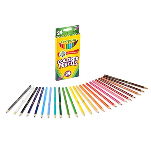 Crayola Colored Pencils, Coloring Supplies, 24 Count