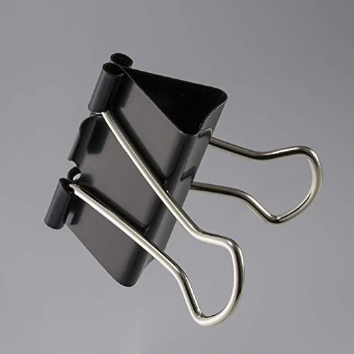 Officemate Medium Binder Clips, Black, 12 count (Pack of 12) - color: Black, size: Medium