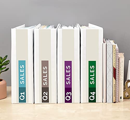 Avery Standard View 3 Ring Binders, 3" Round Rings, 460-Sheet Capacity, 3.5 Inch Wide Spine, White Binders, Ideal for Lightweight Organization and Occasional Referencing (4-Pack of 03360) - size: 3"