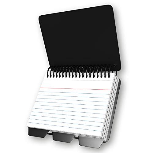 iScholar Index Card Book, Poly Wire, 3 Tabs, Color Will Vary (03512), 3x5 inches
