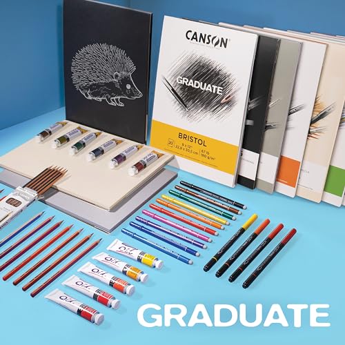 Canson Graduate Drawing Pad, Foldover, 11x14 inch, 30 Sheets | Artist Paper for Adults and Students - Drawing, Sketching and Art Journaling - color: White Paper, size: 11x14 inch