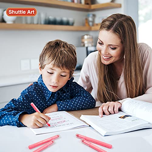 Shuttle Art 5 Pack Pink Gel Highlighters,Bible Highlighters,No Bleed Through, Bible Journaling Supplies,Great for Journaling, Highlighting and Studying - color: Pink