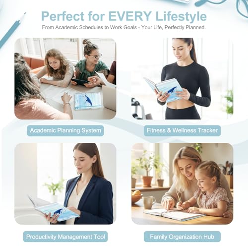 Planner 2026-2027, Weekly and Monthly Academic Year Calendar Planner, July 2026 - June 2027, Daily Agenda Book for Office School Supplies, A5(6.3'' x 8.5'') - color: 2607-Whale, size: 6.3"x8.5"(Jul 2026-Jun 2027)