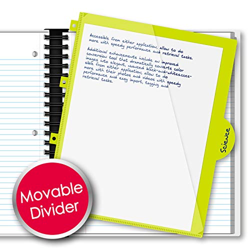 IQ+ iScholar 1-Subject Poly Cover Wirebound Notebook, College Ruled, 11 x 8.5 Inch Sheet Size, 100 Sheets, Black (59902-BK), 1 Subject - color: Black, size: 1 Subject, style: College Ruled
