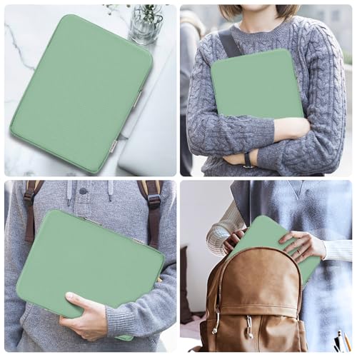 MoKo 9-11 Inch Tablet Sleeve Bag Carrying Case Fits New 11inch iPad Air M4, iPad A16 2025, iPad Pro 11 M4, Air 5/4/3, iPad 10/9/8th Gen, Tab S8/S9 11", Tablet Carrying Case, Bodhi Green - color: Bodhi Green, size: 9-11 inch