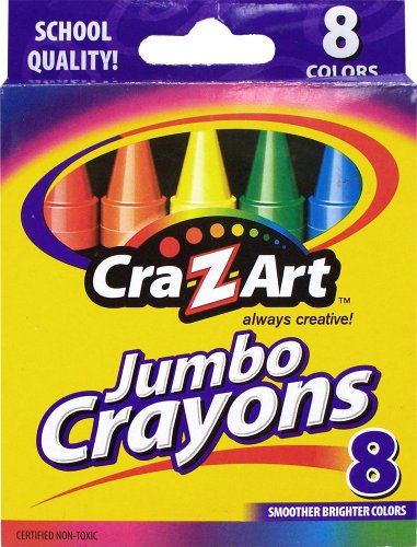 Cra-Z-Art Washable Crayons, 24 Count & Jumbo Crayons, 8 Count