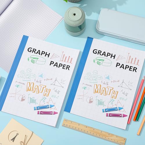 Ctosree 3 Pcs Primary Graph Paper for Kids 1/4 Inch Squares Elementary Math Graph Paper Composition Notebook 8.5 x 11 Inches Quad Ruled Grid Notebook for Kids K-2 School Supplies - size: 1/4 Inch