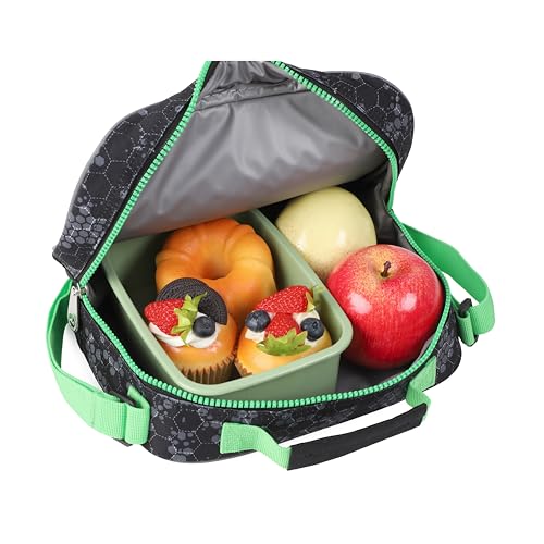 Kids Rolling Backpack for Boys, 5 PCS Cartoon Wheeled Backpack Set with Lunch Bag & Pencil Case, Durable Backpack with Wheels for School, Travel & Daily Use (Light Green) - color: Football Black