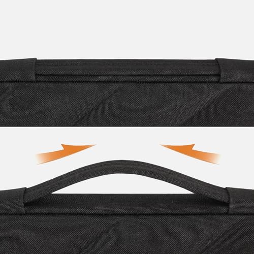 DOMISO 15.6 inch Laptop Case Sleeve Protective Cover Compatible with 16 inch MacBook Pro M4 M3 M2/Pro Max,15.6-16 inch HP Dell ASUS Lenovo Chromebook,Waterproof Computer Cases Bag with Handle,Black - color: Black, size: 15.6 inch