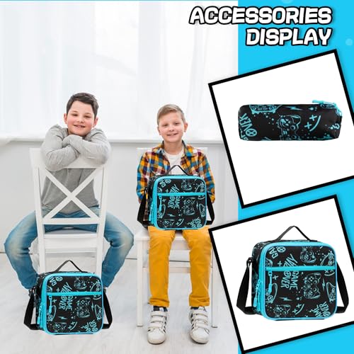 Meetbelify Rolling Backpack for Girls Boys Backpacks with Wheels Kids Carry on Luggage for Girls Boys - color: Boy Game