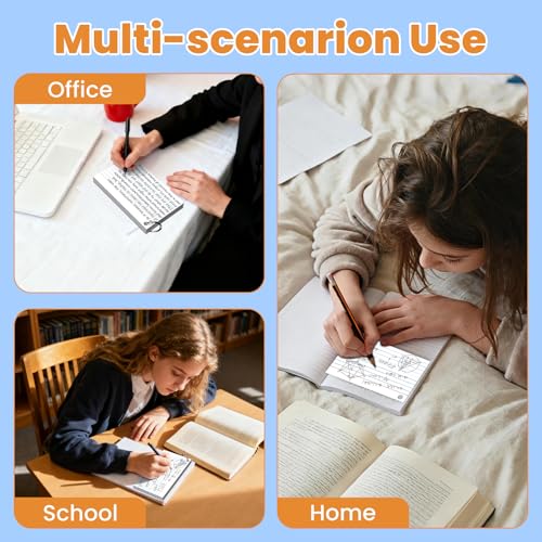 600 Count White Index Cards 3x5 Inch with Ring, Heavy Weight Flash Cards, Note Taking Supplies, Portable Note Cards, Study Flashcards for Students & Teachers, Office Home School Study Supplies - color: White-12