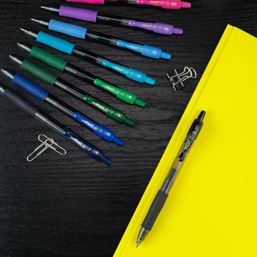 Pilot G2 Premium Gel Roller Pens, Fine Point 0.7 mm, Navy Ink Pens Fine Point, Pack of 12 - Ideal for School, Journaling, and Office Writing - color: Navy Ink