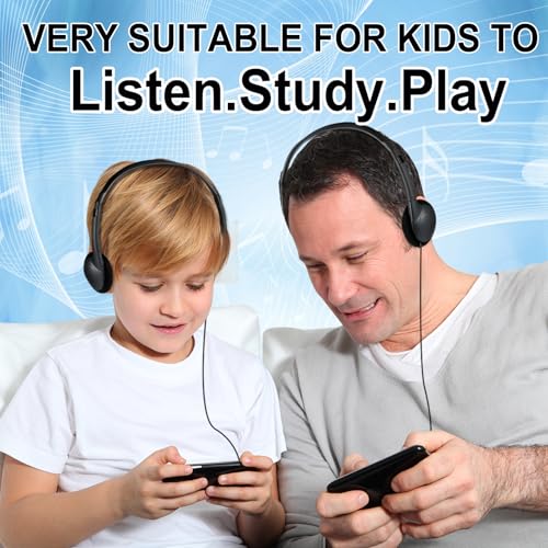 CN-Outlet Classroom Headphones Bulk 10 Pack for School,Libraries,Students,Adult, Individually Bagged Wholesale Disposable Headphones Classroom Earphones(Black) (Black, 10 Pack) - color: Black, size: 10 PACK
