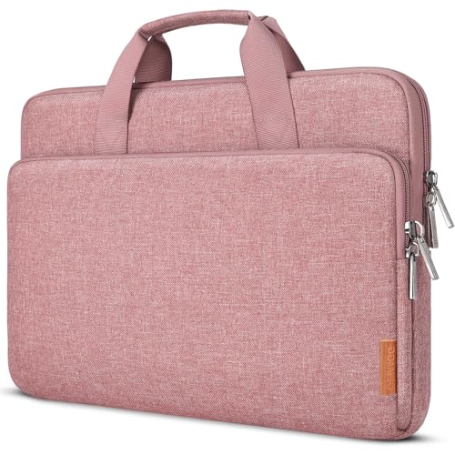 DOMISO Laptop Case Sleeve Protective Cover Compatible with Mac Book Air 16 M4 M3 M2,MacBook Pro M2 M1,iPad Air/Pro,16 inch Dell,Asus,Lenovo, HP, Waterproof Computer Cases Bag with Handle,Pink - color: Pink, size: 16 inch