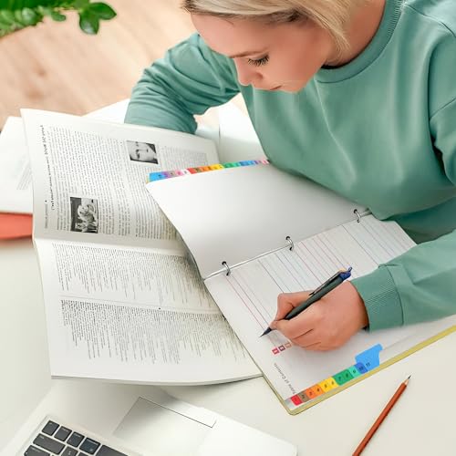 Tab Dividers for 3 Ring Binders – 6 Sets, 1–31 Numbered Index Dividers with Table of Contents – 8.5 x 11 in, 3-Hole Punched – Binder Dividers for School, Office, Filing, Organizing - 6 Pack - size: 1-31 Tabs