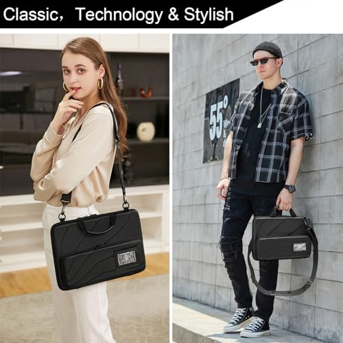 BUG 13-14 Inch Laptop Case Hard Shell, Protective Laptop Carrying Case with Stand for Heat Dissipation - color: Black, size: 13-14 Inch
