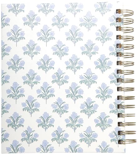 WORLD TRAVELER 2026 Planner Weekly & Monthly Hardcover Spiral Agenda | Hardcover Spiral Lay-Flat Binding, Weekly and Monthly Planning Pages, January to December 2026, 7x8.75 Compact Format - color: Blue/Black Print