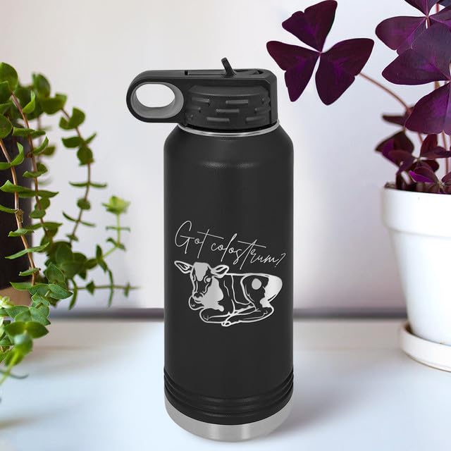 Veterinary Medicine Water Bottles - Stainless Steel Laser Etched, Vet Tech Appreciation Week Gifts for Women Men, Student Veterinarian Assistant Receptionist Cup Tumbler with Straw Lid - color: DS04, size: 32 Ounces