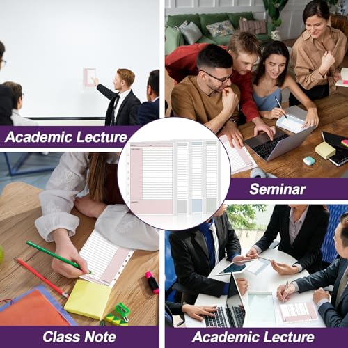 200 Sheet 7-Hole Cornell Notes Filler Paper 5.5" x 8.5" for Mini Binders College Ruled Cornell Lined Loose Leaf Paper Half Letter Lined Planner Refill Mini Binder Inserts for 3 or 7 Ring Binders