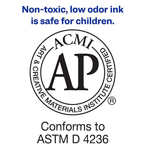 AVERY Marks-A-Lot Permanent Markers, Pen-Style Size, Bullet Tip, Water and Wear Resistant, 3 Black Markers (29837) (Pack of 2) - size: 1 Count (Pack of 2)