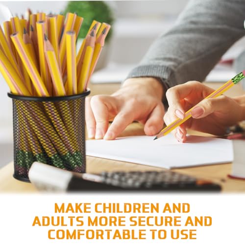 Seajan 48 Pcs 2B Jumbo Pencils, Big, Fat, Thick, Triangular Grip 7 Inch Large Pencils Refill with Eraser for Beginners Office Christmas Gifts(Yellow) - color: Yellow, style: 2B