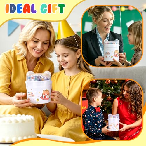 36 Color Silky Twistable Crayons Washable Easy Grip for Artist, Multicultural Pastel Gel Crayons, Art Supplies Coloring Gift