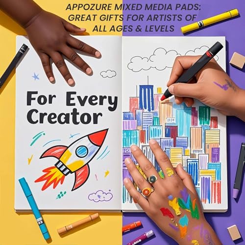 240GSM Bleedproof Sketch Pad for Markers, Acid-Free Heavyweight Smooth Drawing Papers, 8.5"×11" Large Paper Size Glue-Bound, 30 Sheets/60 Pages, Ideal for Artists, Kids, Beginners, Dry Media, Gifts - size: 8.5" ×11"