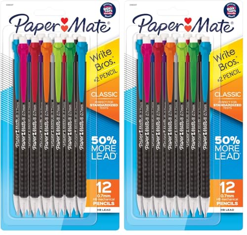 Paper Mate Write Bros. Classic Mechanical Pencils, 1 Dozen (Pack of 2) - size: 12 Count (Pack of 2)