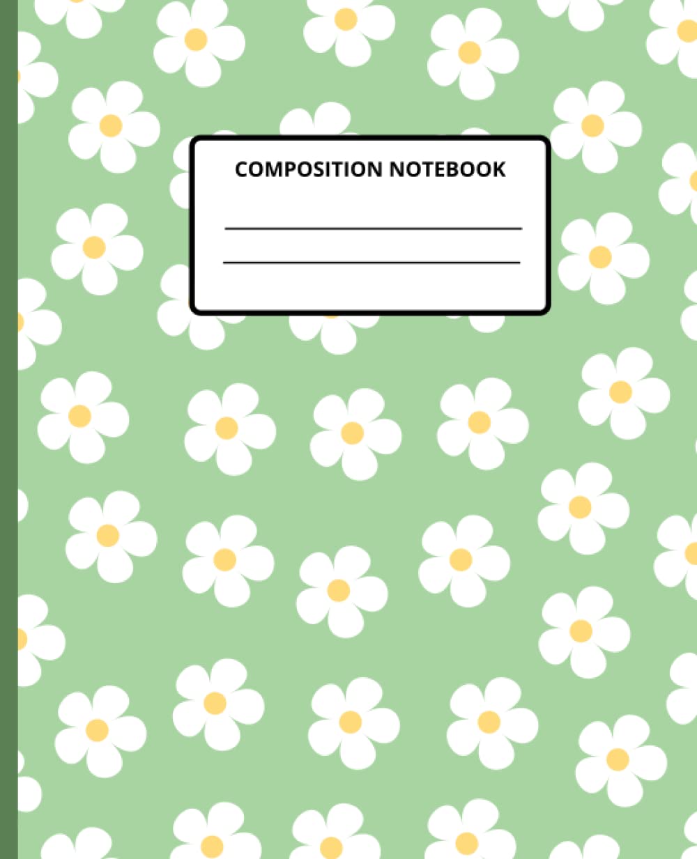Green Cute College Ruled Composition Notebook: Aesthetic Notebook For School | Cute Composition Notebooks College Ruled For Teen Girls