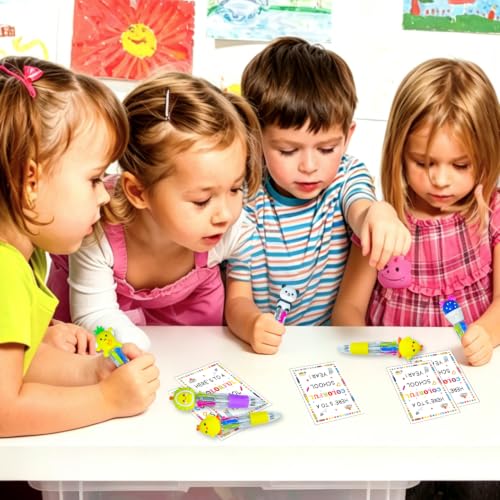 Back to School Gifts for Student - 30 Set Cute 4 in 1 Multicolor Pen, Welcome First Day Of School Gift from Teacher, Meet the Teacher Present Bulk for Kids, Classroom Reward Favors Supplies - style: Back to School