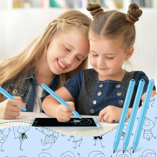 Flutesan 24 Pieces Replacement Stylus Pens LCD Board Pens for LCD Writing Tablet Drawing Pad Memo Message Boards Kids Adults(Blue) - color: Blue