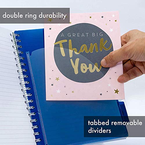 Pukka Pad 5 Subject Spiral Notebook 3-Pack - 200 Pages, 100 Sheets of 80GSM Paper with Repositionable Dividers & Perforated Edges for Office Planning & Organization - B5-7 X 10, Rochelle & Jess - color: Rochelle & Jess