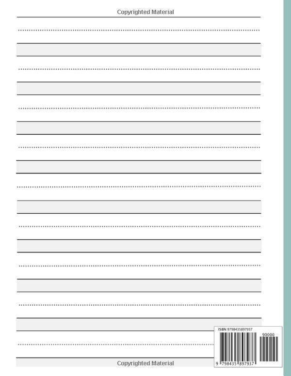 Primary Composition Notebook:: Large Primary Lined Writing Paper For Primary Grades Handwriting Practice For Kids Beginners k-2- Ages 4-7 Years