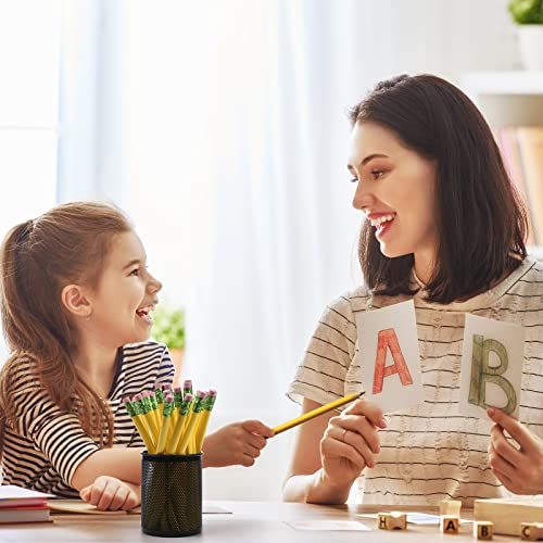 Fainne 48 Pcs Fat Pencils Jumbo Big Thick Large Pencils and 3 Pieces Sharpeners for Kids Beginners Preschoolers Kindergarten School Office Supplies(Yellow+Green,Triangle) - color: Pink,Yellow, style: Triangle