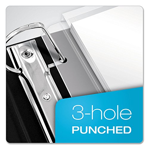 Zippered Binder Pockets, 14x1x11, Clear, 3 Pockets/Pack
