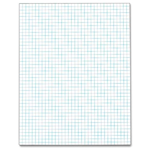 TOPS™ Quadrille Pad, 8 1/2" x 11", Quad Ruled, White, 50 Sheets Per Pad, Pack Of 12 Pads