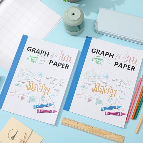 Ctosree 3 Pcs Primary Graph Paper for Kids 1 Inch Squares Elementary Math Graph Paper Composition Notebook 8.5 x 11 Inches Quad Ruled Grid Notebook for Kids K-2 School Supplies - size: 1 Inch