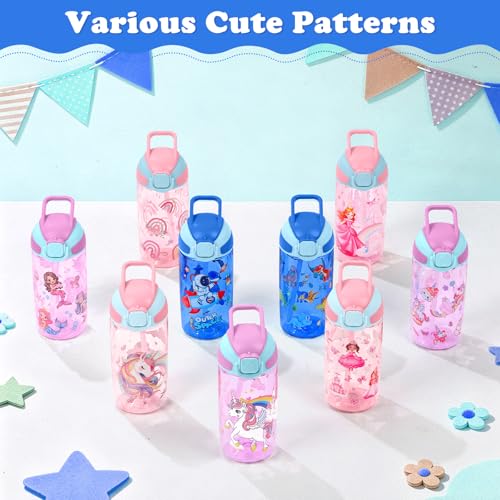 Kids Water Bottle with Straw BPA Free Kids Plastic Bottle for School Travel - color: Astronaut, size: 18.6 Ounces