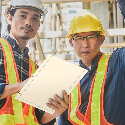 Seajan 5 Pcs Engineering Paper Notebook Engineer Computation Pad,Yellow - color: Yellow