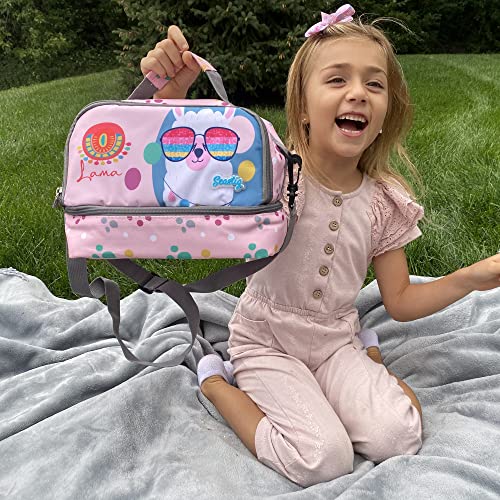 seastig Rolling Backpack for Kids Wheeled Backpack 18in Double Handle Backpack with Wheels - color: Sheep