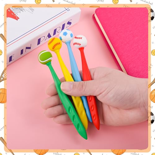 48 Pcs Cute Sport Bobblehead Eraser for Pencils Kawaii Erasers Cute Fun Cartoon Erasers Supplies Birthday Classroom Gifts - style: Sports