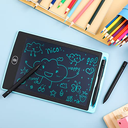Flutesan 4.5 Inch LCD Writing Tablet Pen Replacement 4 Pcs Kids Stylus Pen for Drawing Tablet Doodle Pad with 4 Hanging Rope(Black) - color: Black