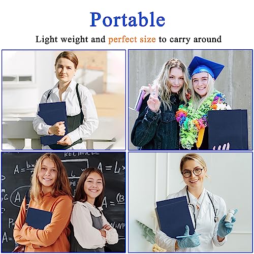 Zzrywuty 50 Packs Two Pocket File Folders with Business Card Slot,Textured Paper,Letter Size,Holds 100 Plus Sheets for School,Office,Business,Royal Blue - color: Blue-50pcs