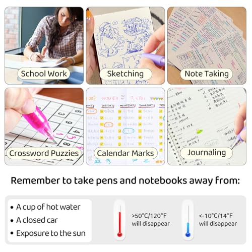 Retractable Erasable Gel Pens Clicker,Fine Point 0.7mm Smooth Writing Pens,Cute Pens For Writing Journaling Taking Notes School Office Home. (24 Colors) - color: 24 Colors