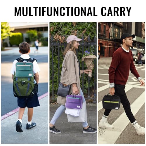 Genteen Lunch Box Kids, Insulated Lunch Bag Kids Boys Girls Back to School, Soft Lunch Box for Men Reusable Lunchbox for Office,Outdoor,School (Black) - color: Black