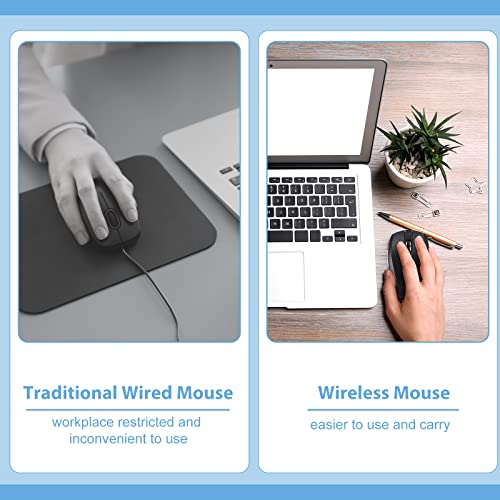 Macarrie 8 Pack Wireless Mouse for Laptop 1200dpi Wireless Computer Mouse Bulk with 6 Buttons Included USB Receiver Compatible with Windows, Pc, Computer